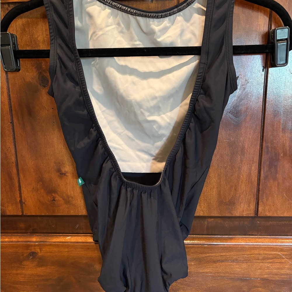 🩰 High Neck Modern Black Ballet LuckyLeo Leotard